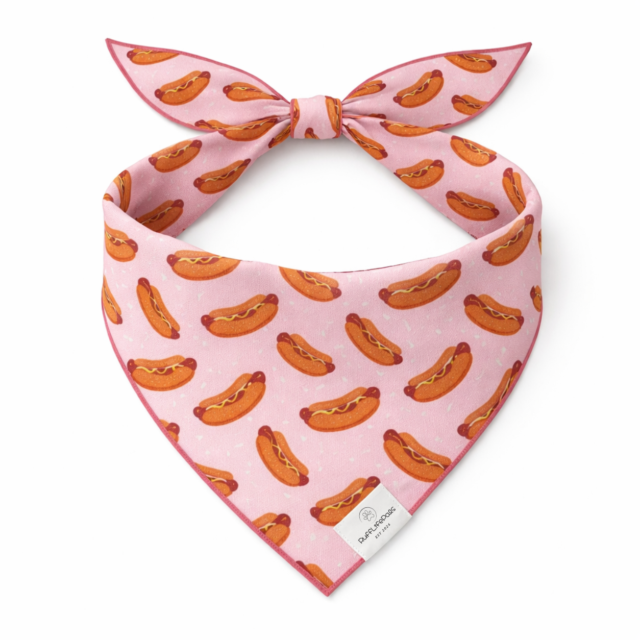 Hot Dog, Dog Bandana: L/XL