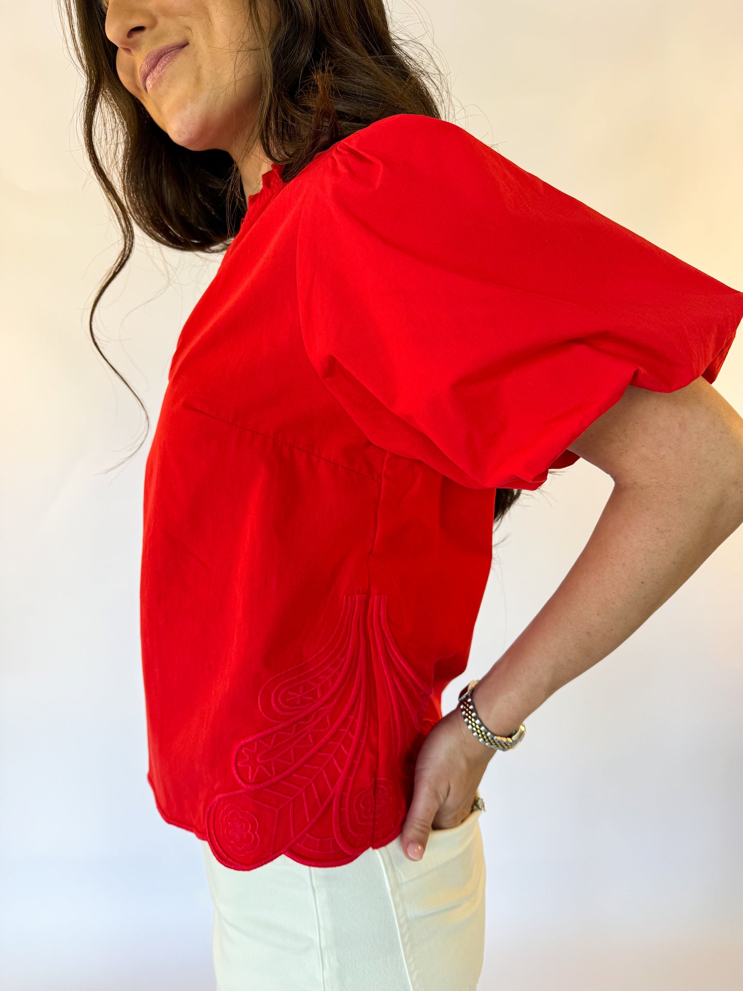 THE ALLISON TOP-RED