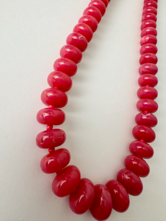 Pink Small Beaded Necklace