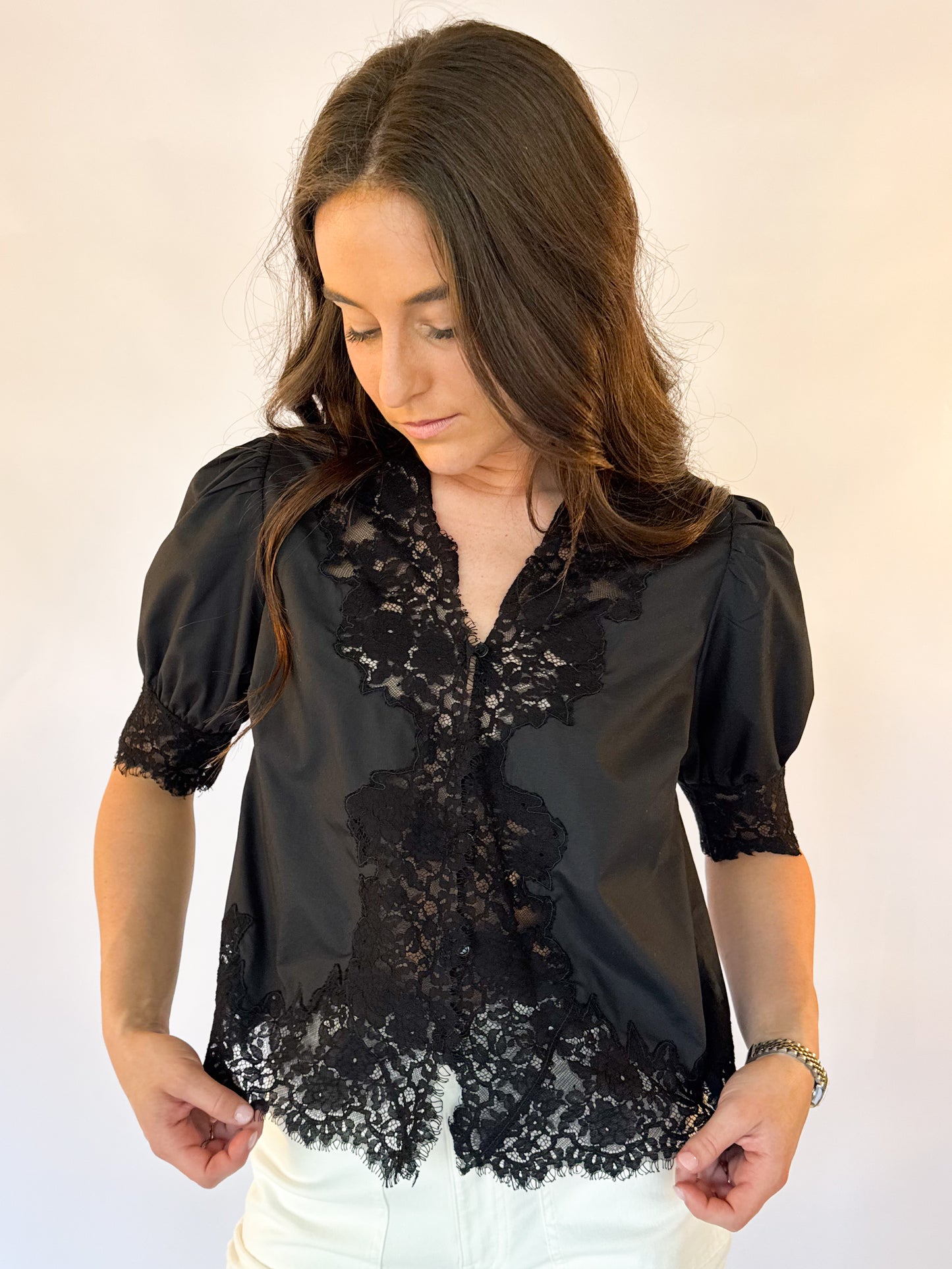 THE HAMPTON LACE TOP