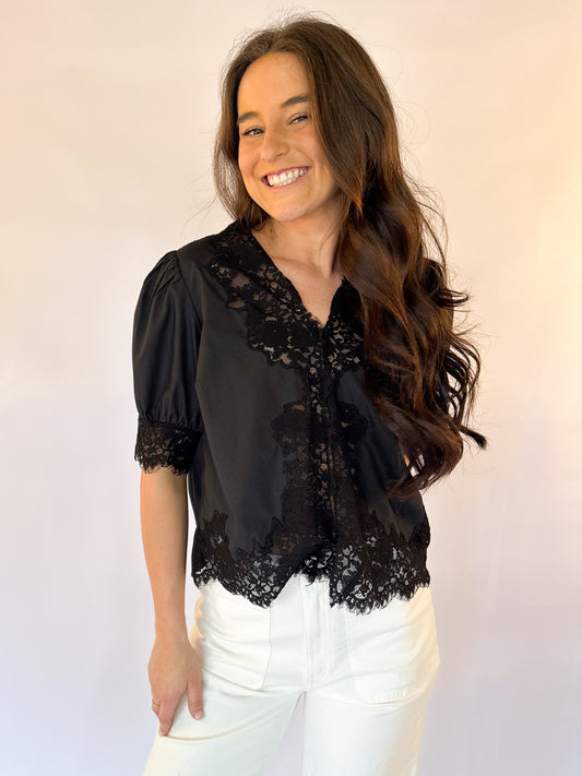 THE HAMPTON LACE TOP