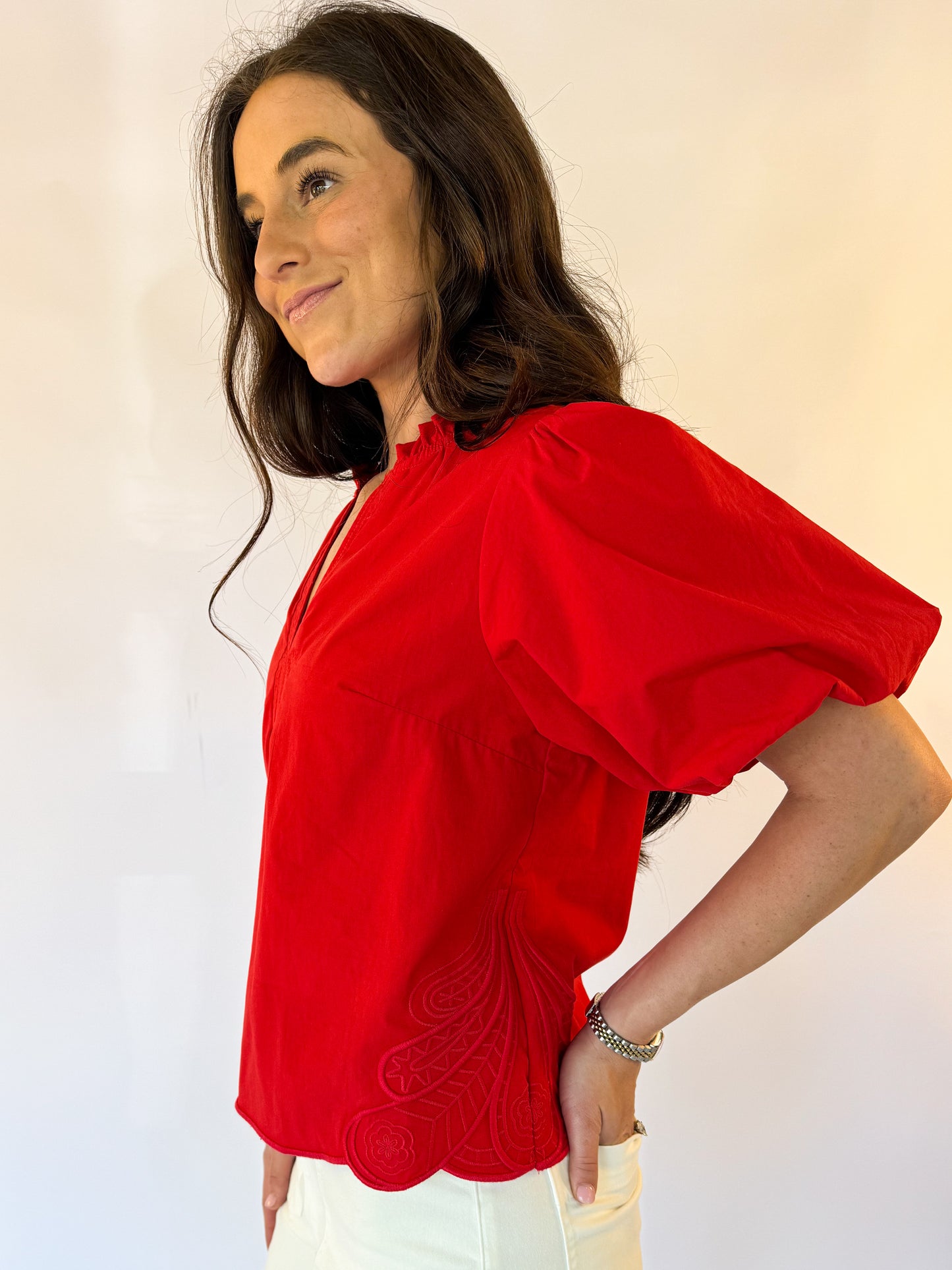 THE ALLISON TOP-RED