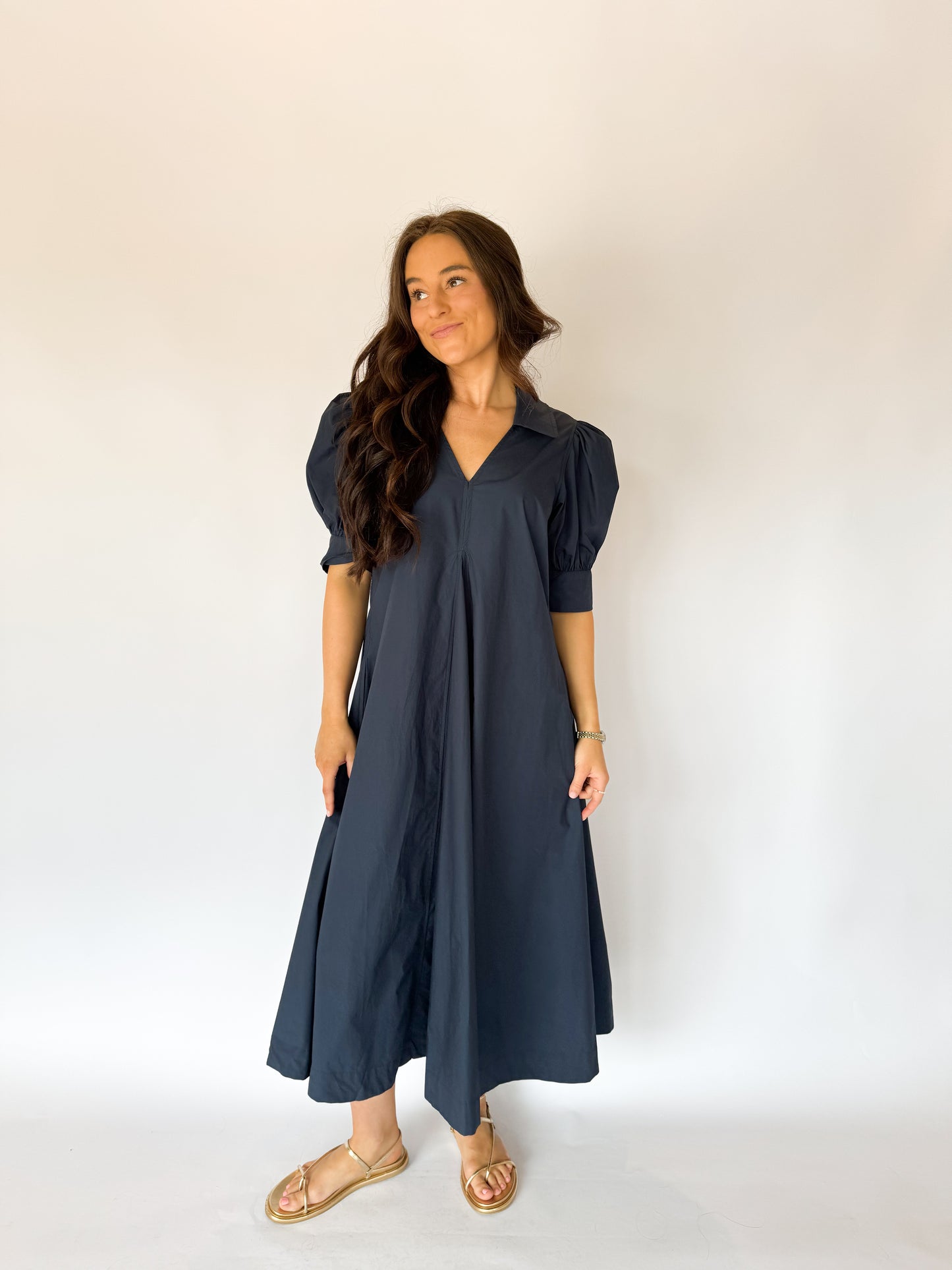 THE LAUREL DRESS - NAVY