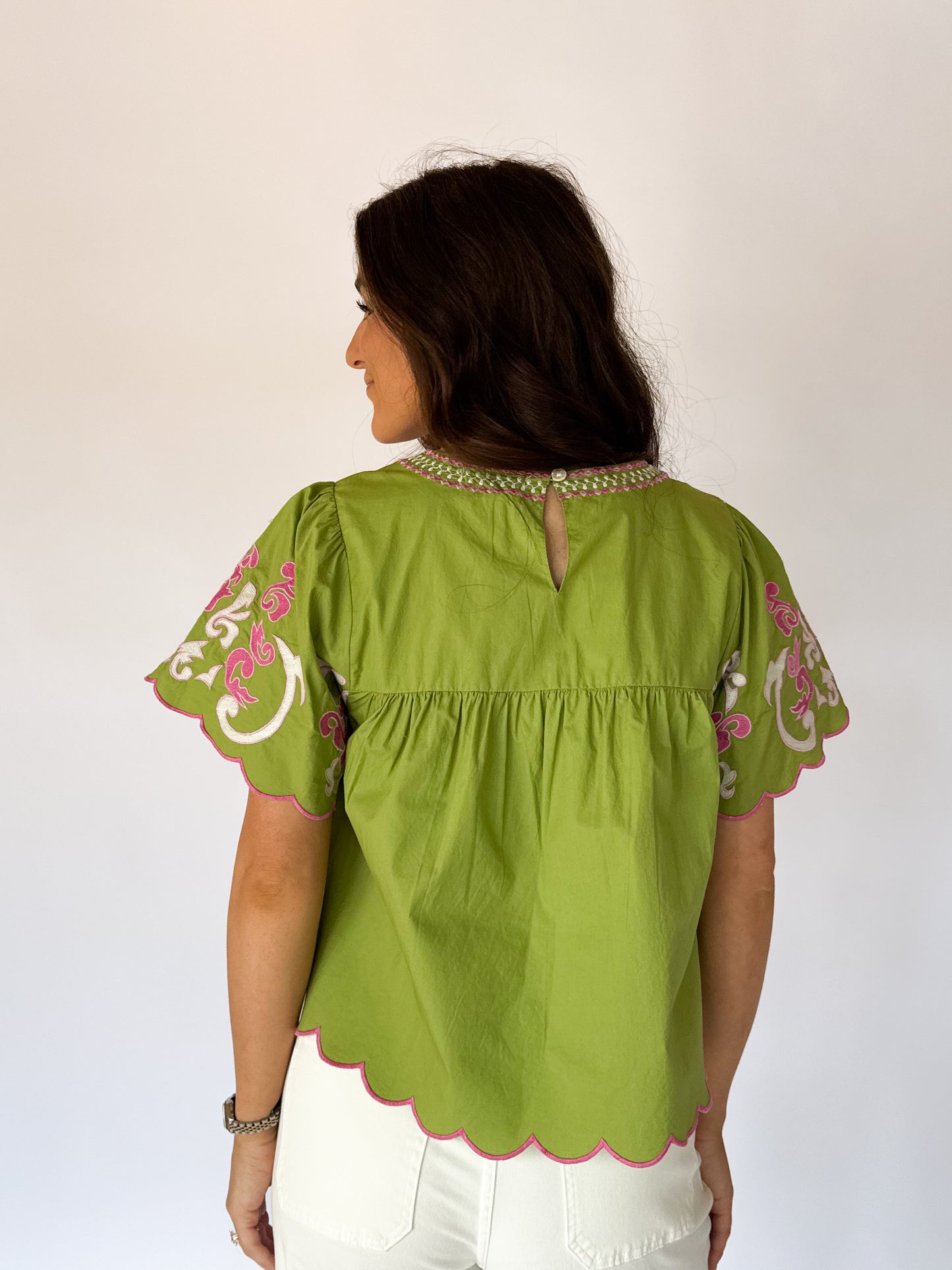 THE STELLA TOP - GREEN