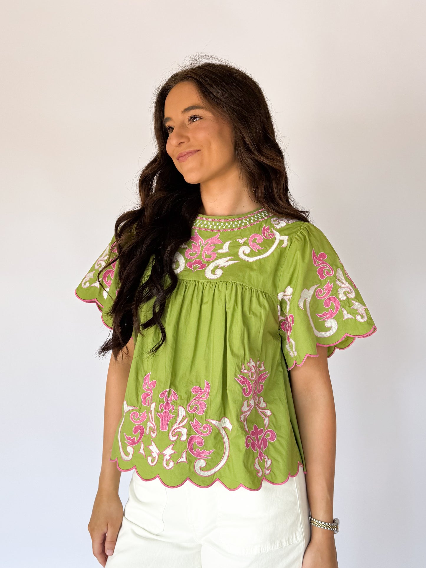 THE STELLA TOP - GREEN
